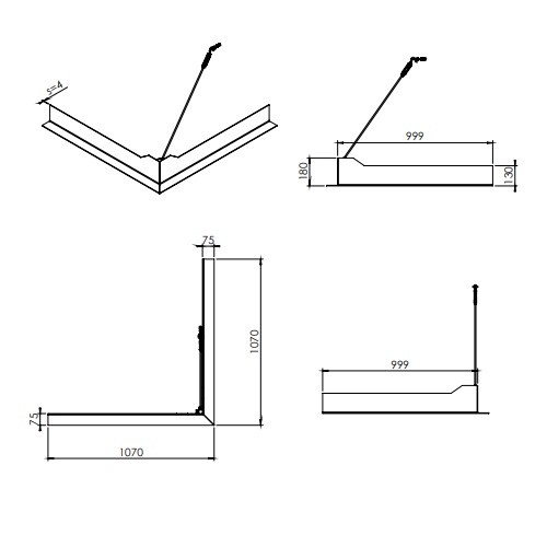 Gashaard toebehoor DRU - Ondersteunend frame voor Maestro 60/2 RCH/Tall RCH - Maestro 80/2 RCH