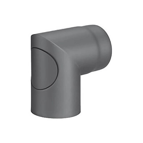 Kachel toebehoor Austroflamm - bocht 90 ° met gips deksel voor Dexter bovenafdekking; h=18,8 cm