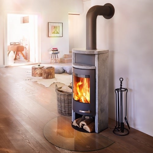 Voorbeeld: Houtkachel Skantherm Merano Stein 6kW