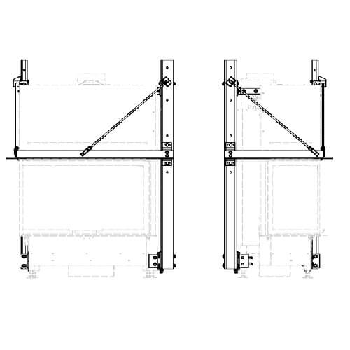 Kachel toebehoor Schmid - Steunframe systeem met draagframe voor Ekko L 84(34) h