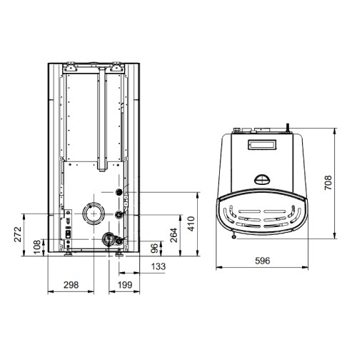 Voorbeeld: Pelletkachel La Nordica Extraflame Isidora Idro H20 | 23,2 kW watervoerend