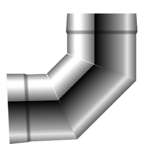 Bocht 90° zonder reiniging - dubbelwandig - Schraeder Future line DW