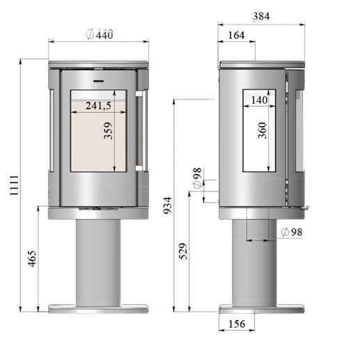 Voorbeeld: Houtkachel Morsoe 7449 | 4,3 kW