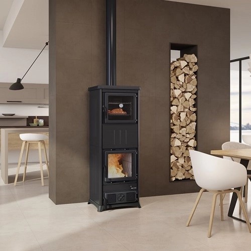 Voorbeeld: Houtkachel La Nordica Nova Forno - Steel 11,8 kW