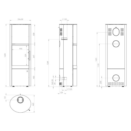 Voorbeeld: Houtkachel Königshütte Leo 5 kW