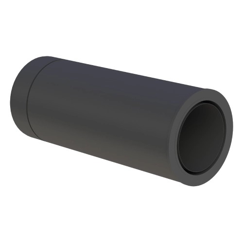 Lengte-element 500 mm met geïntegreerde muurvoering, inkortbaar - dubbelwandig - Tecnovis TEC-DW-NOIR