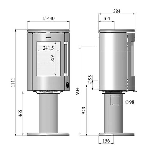 Voorbeeld: Houtkachel Morsoe 7349 | 4,3 kW