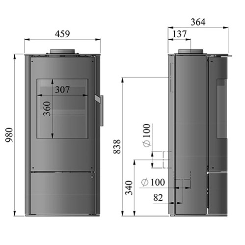 Voorbeeld: Houtkachel Morsoe 4043 | 5 kW