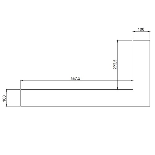 Gashaard toebehoor DRU - Installatiepaneel voor Lugo 70/2 RCH (6-zijdig, B = 100 mm)