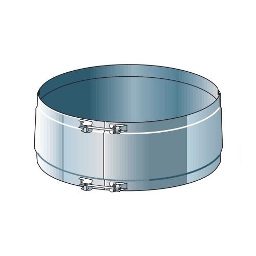 Externe klemband (voor het aansluiten van niet-drukdichte buizen en vervormingen) - dubbelwandig - Raab DW-Alkon