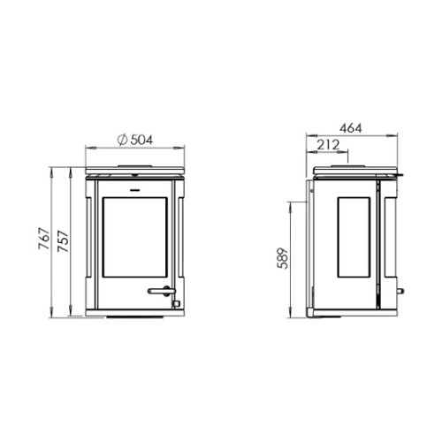 Voorbeeld: Houtkachel Morsoe 7970 | 7,3 kW