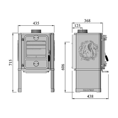 Voorbeeld: Houtkachel Morsoe 1442 | 5 kW