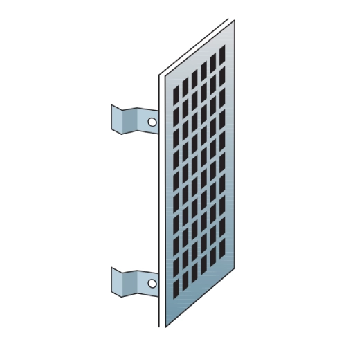 Ventilatierooster 140/200 gegalvaniseerd - enkelwandig - Raab EW-FU