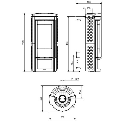 Voorbeeld: Houtkachel La Nordica Liù 7,5 kW