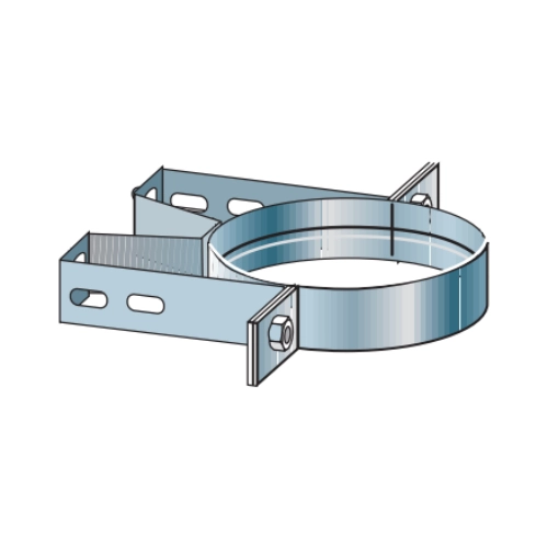 Muurbeugel statisch 60 mm afstand - enkelwandig - Raab EW-FU