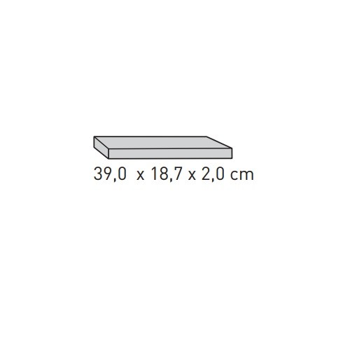 Kaminzubehör Skantherm - Strahlschutzplatte 39,0x18,7x2,0 cm (Technik und Wand Optik Tunnel Box)