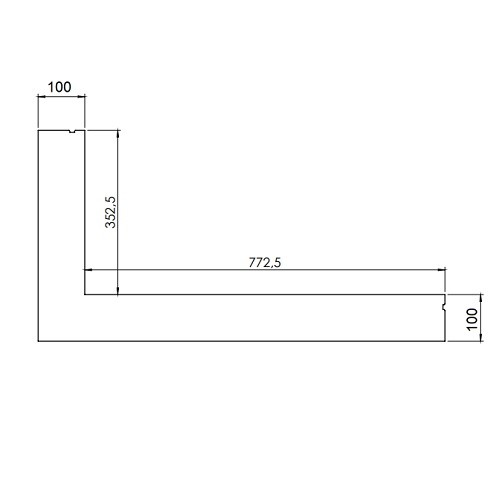 Gashaard toebehoor DRU - Inbouwframe voor Lugo 80/2 RCH (6-zijdig, B = 100 mm)