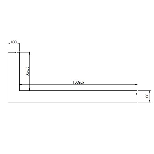 Gashaard toebehoor DRU - Inbouwframe voor Metro 100XT/2-41 RCH (6-zijdig, B = 100 mm)