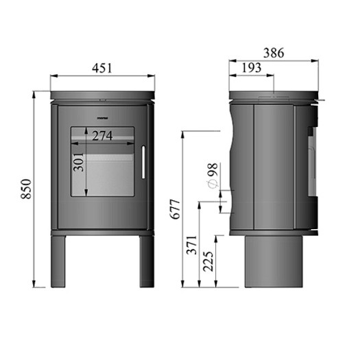 Voorbeeld: Houtkachel Morsoe 6141 | 5,9 kW