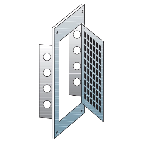 Schoorsteendeur 200 mm x 300 mm met ventilatierooster - enkelwandig - Raab EW-FU