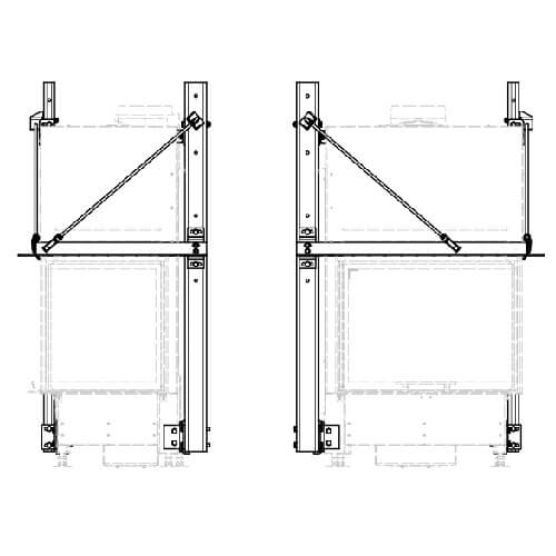 Kachel toebehoor Schmid - Steunframe systeem met draagframe voor Ekko R 67(45) h